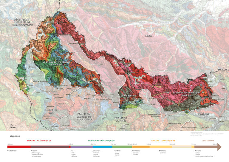 Carte de la géologie