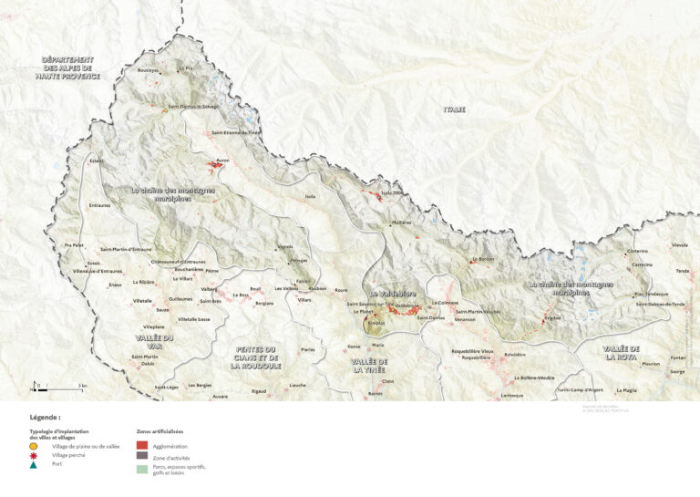 Carte de l'urbanistation