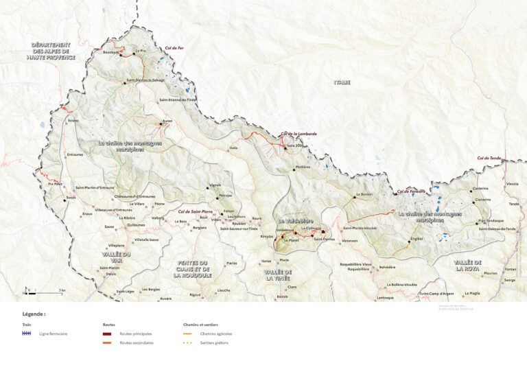 Carte des routes