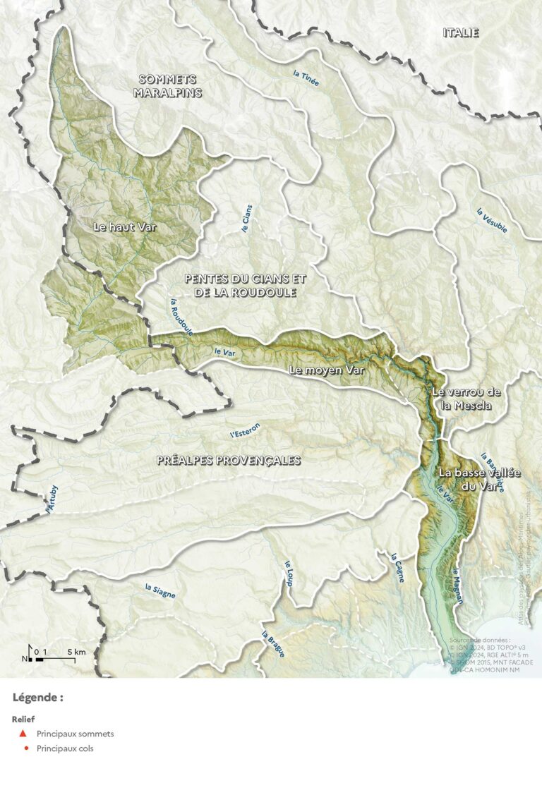 Carte du relief