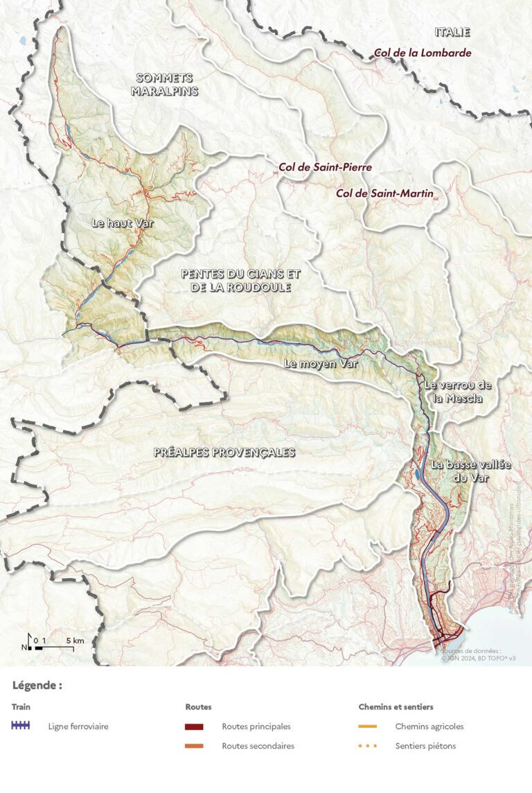 Carte des routes