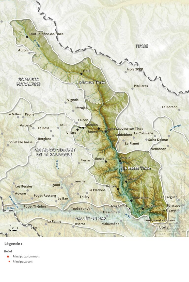 Carte du relief