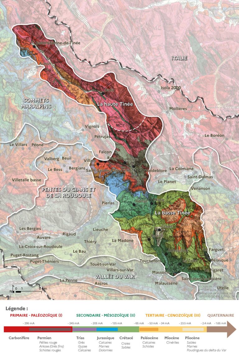 Carte de la géologie