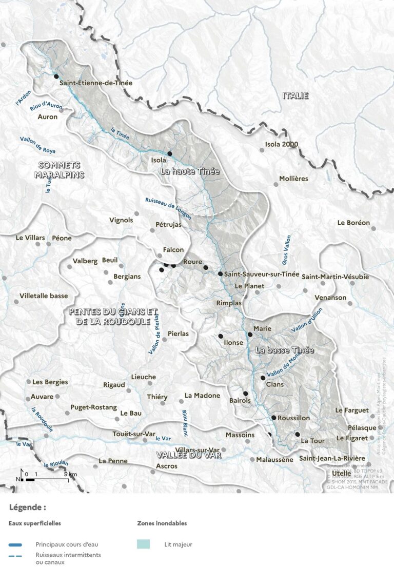 Carte de l'hydrologie