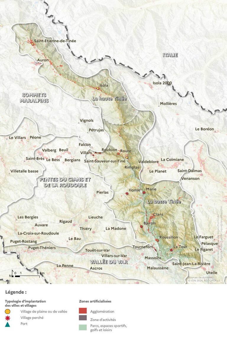 Carte de l'urbanisation