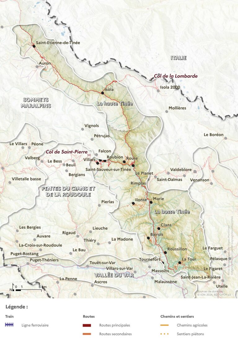 Carte des routes