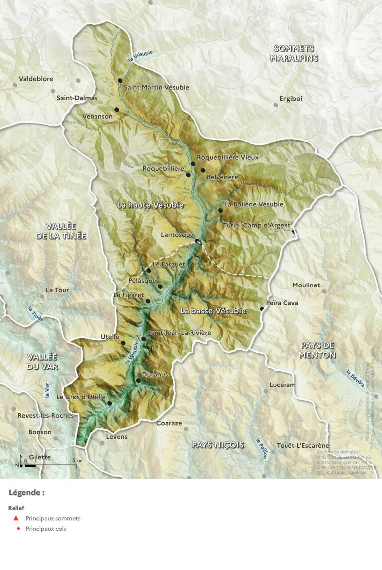 Carte du relief