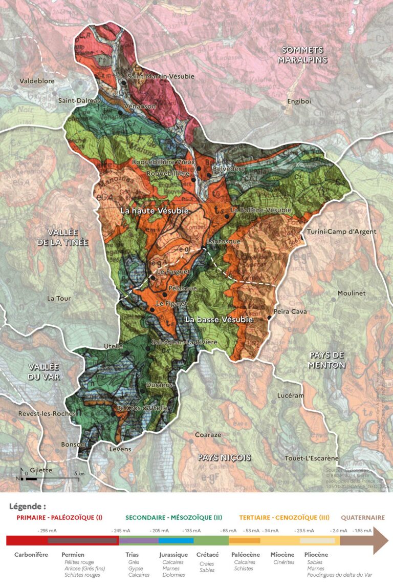 Carte de la géologie