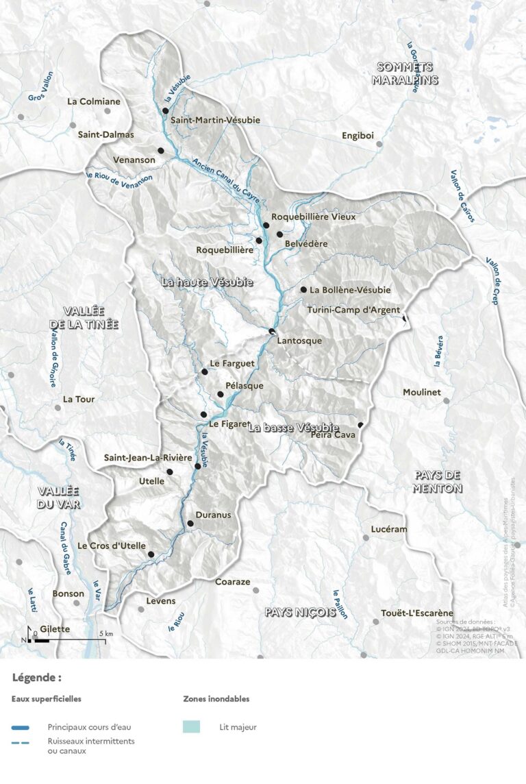 Carte de l'hydrologie