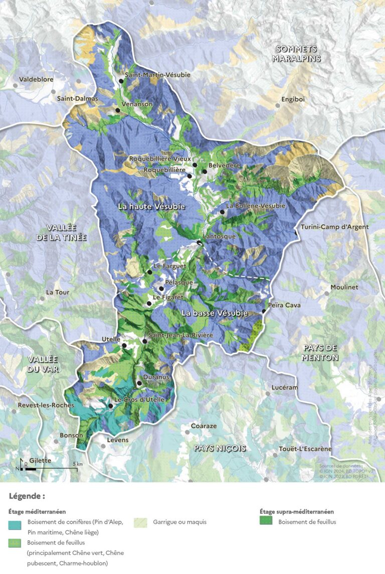 Cartes des milieux et espaces naturels