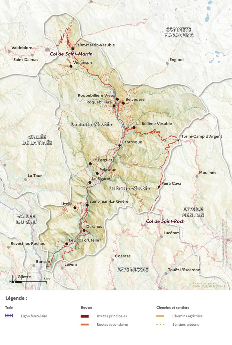Carte des routes
