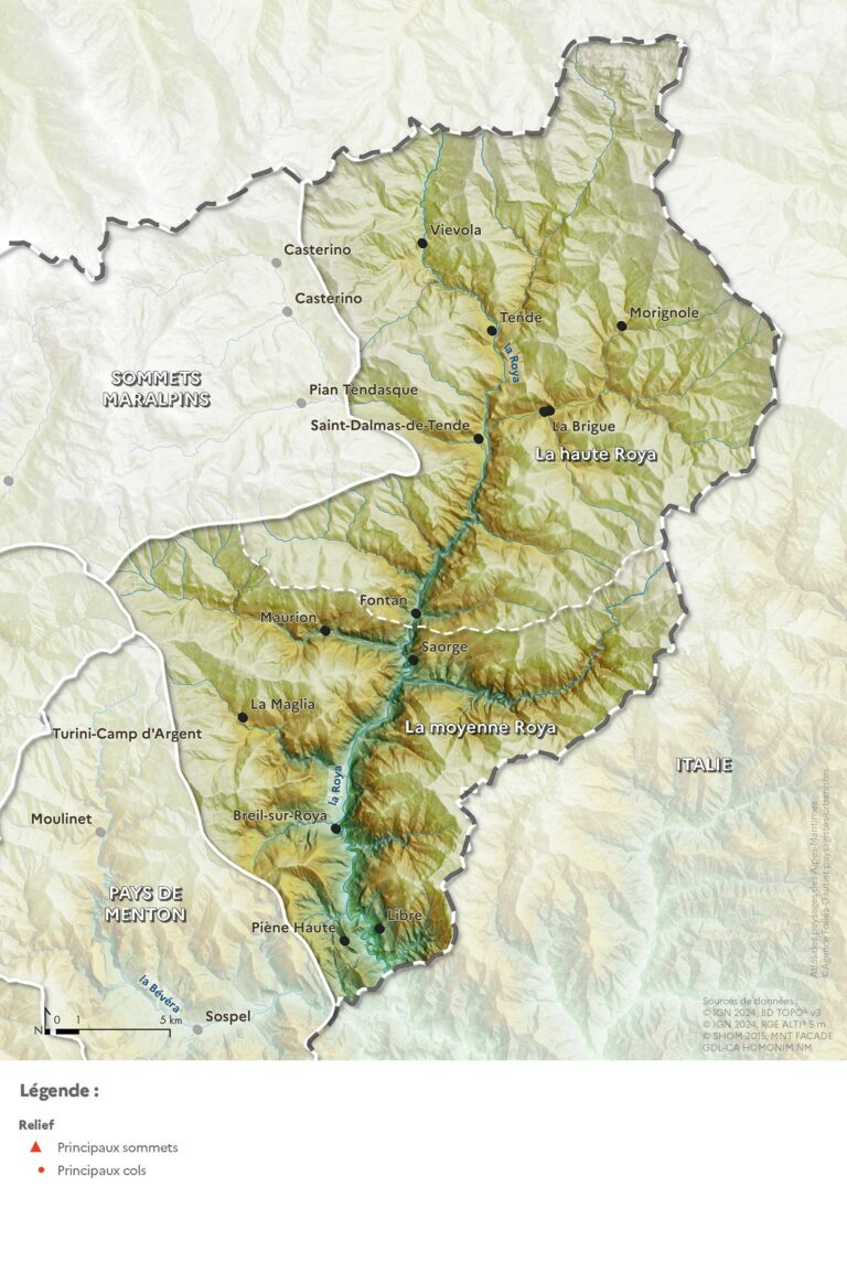 Carte du relief