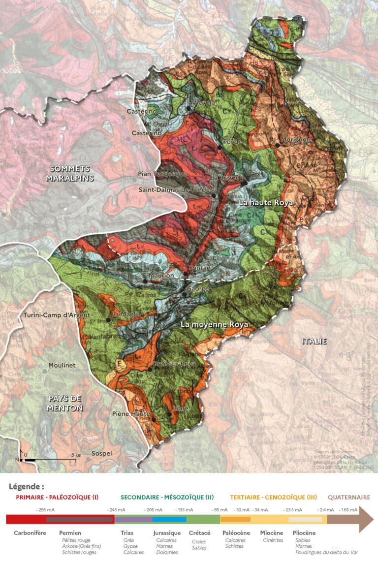 Carte de la géologie
