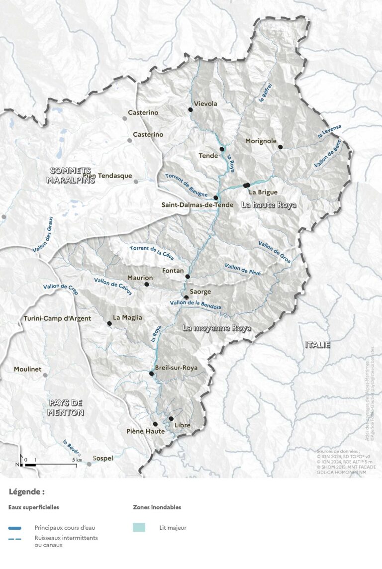 Carte de l'hydrologie