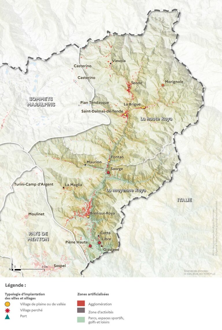 Carte de l'urbanisation
