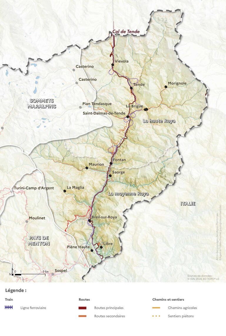 Carte des routes