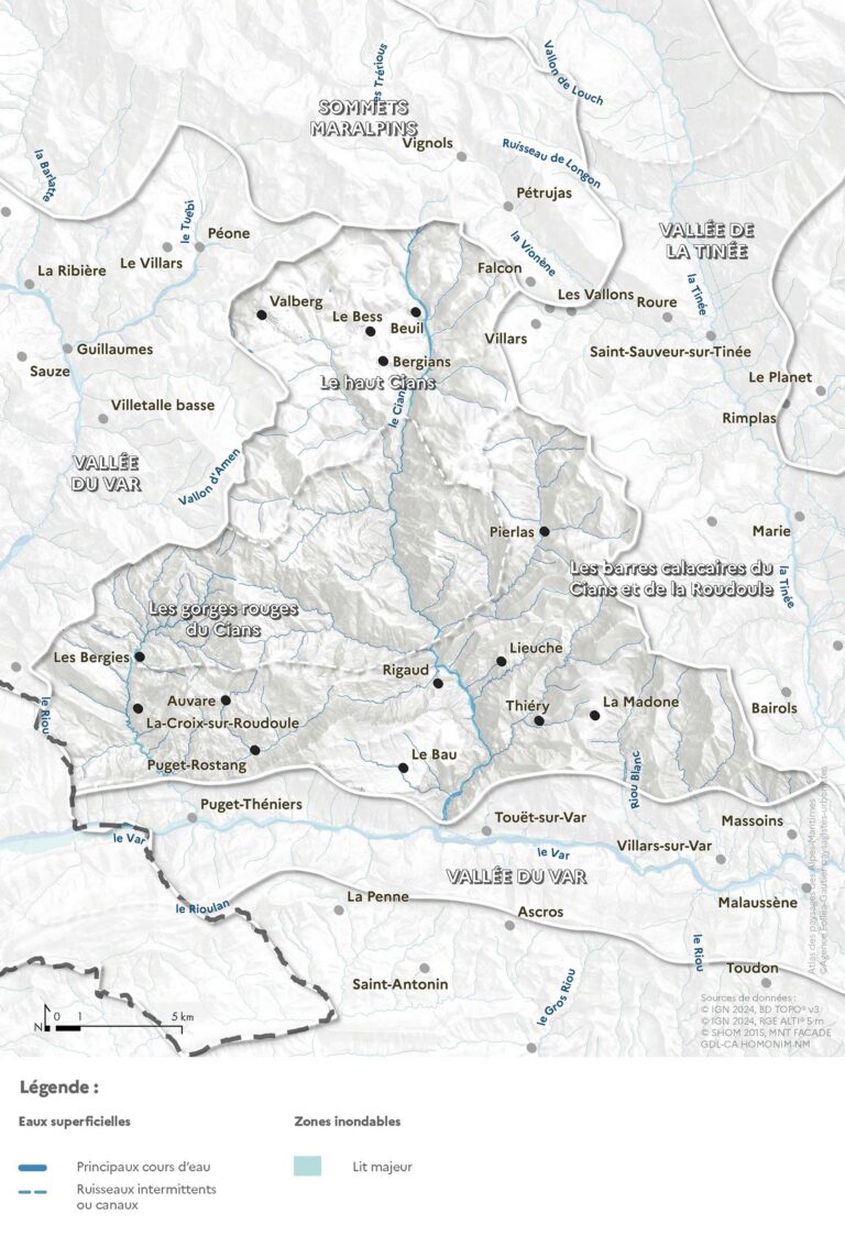 Carte de l'hydrologie