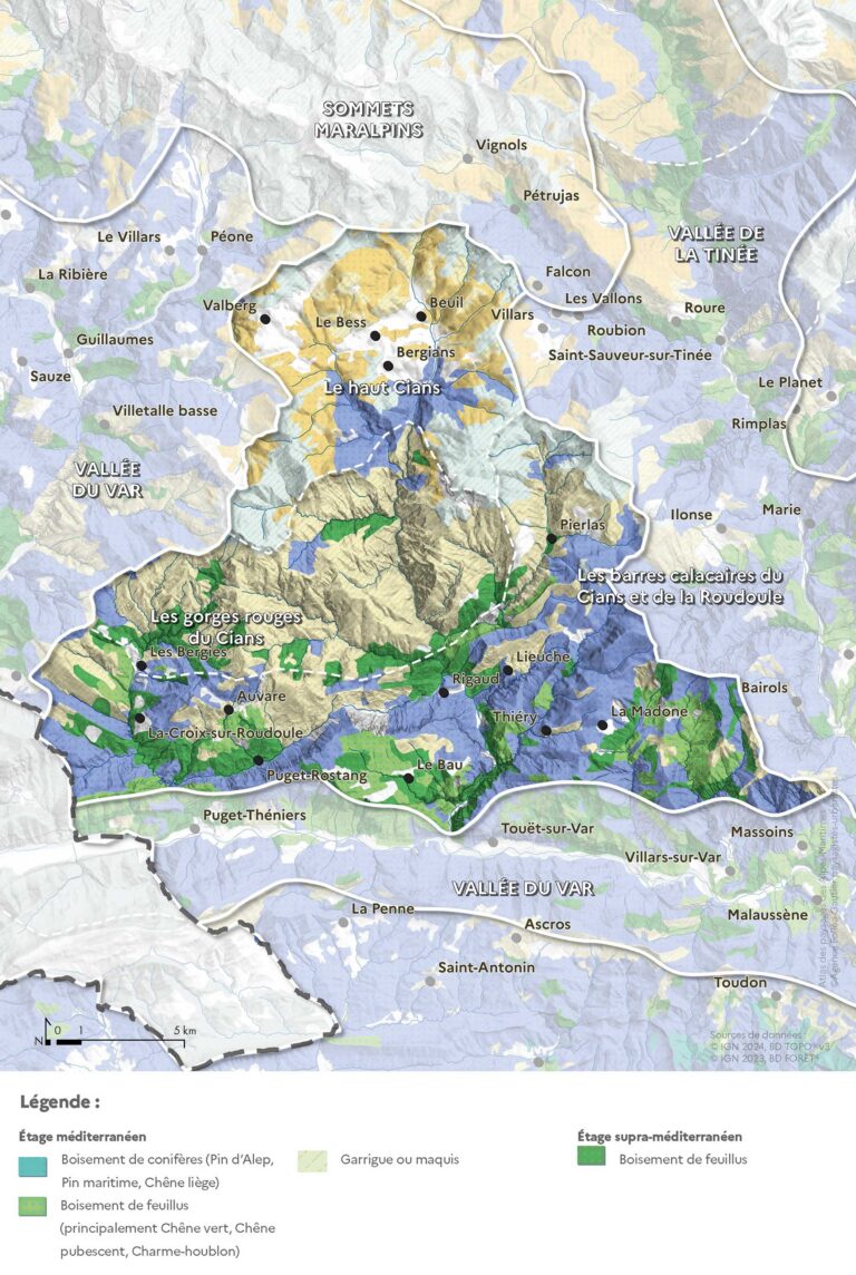 Cartes des milieux et espaces naturels