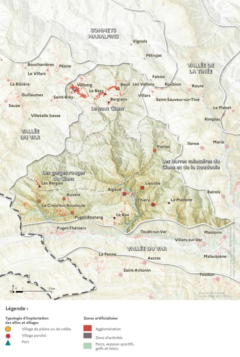 Carte de l'urbanisation