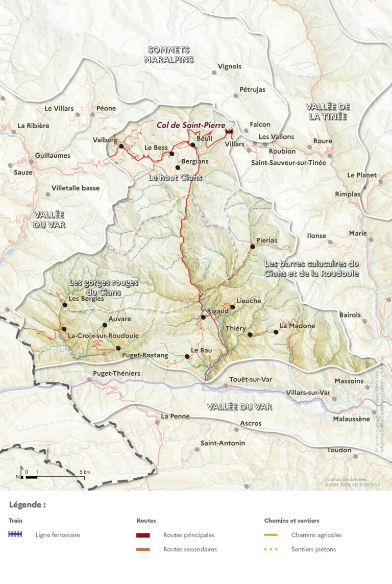 Carte des routes