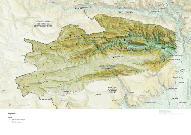 Carte du relief