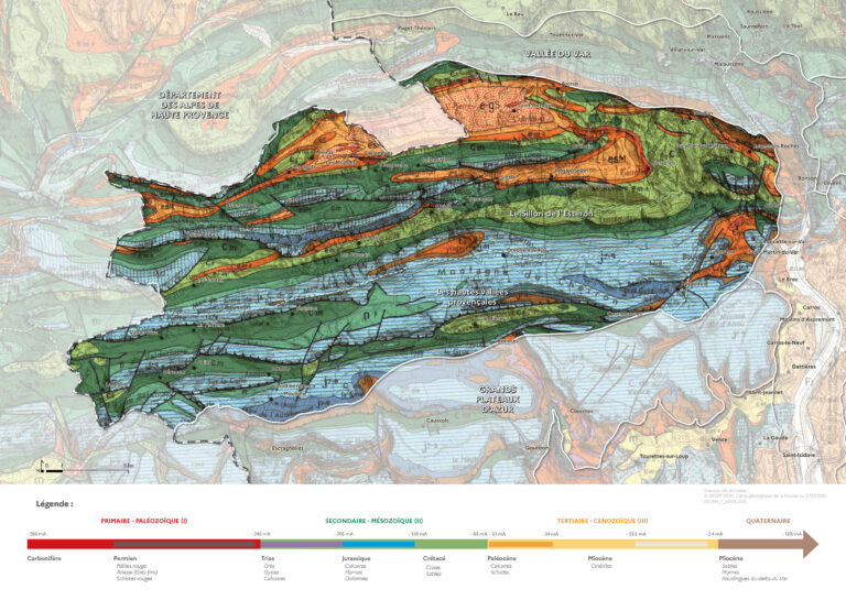 Carte de la géologie