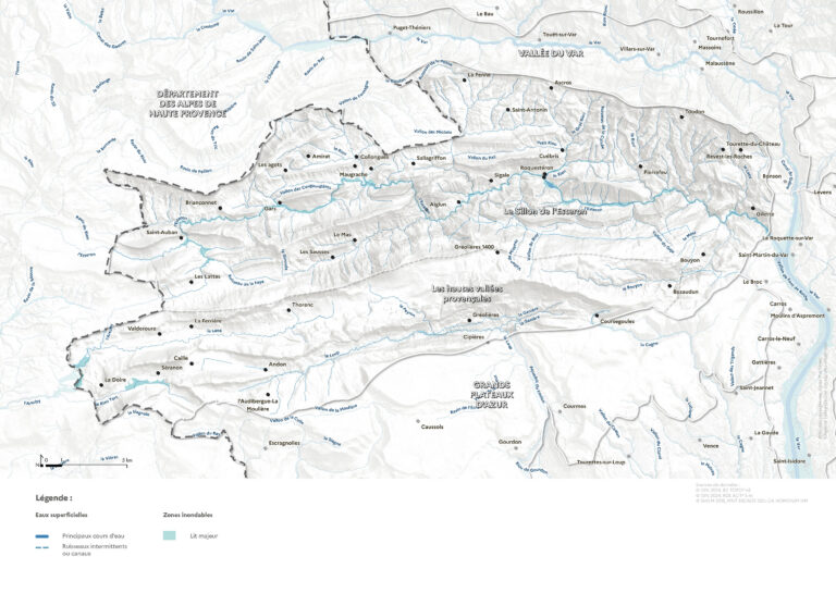 Carte de l'hydrologie