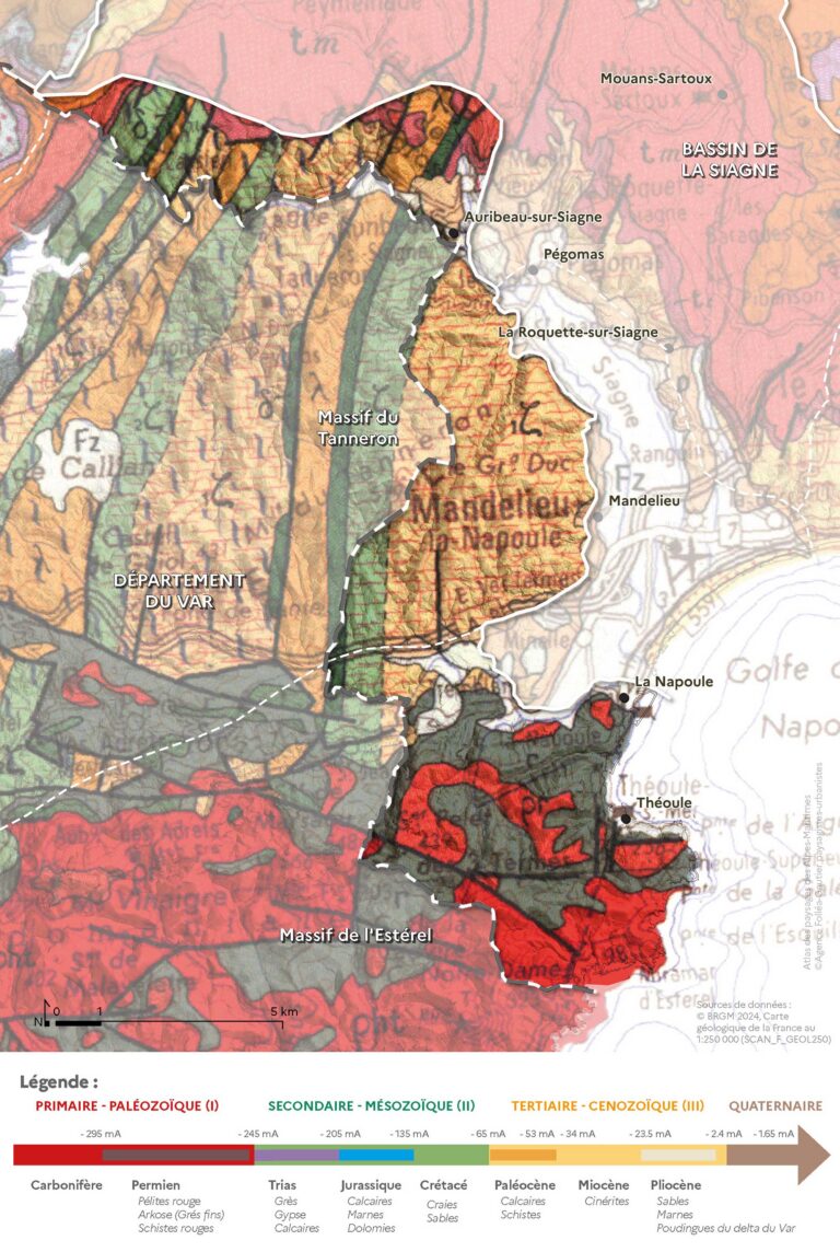 Carte de la géologie