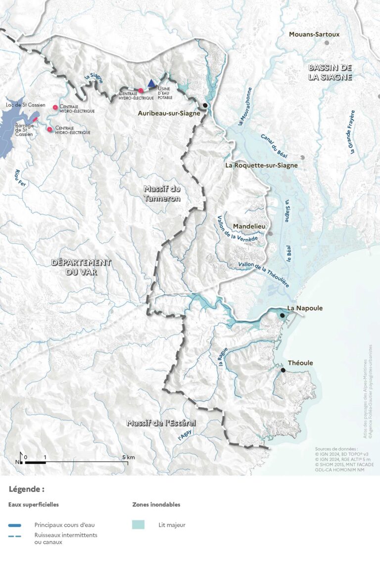Carte de l'hydrologie
