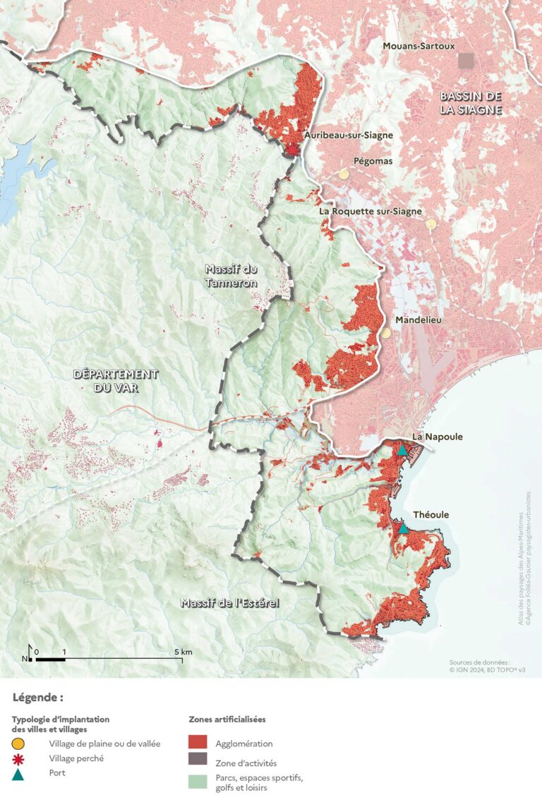 Carte de l'urbanisation