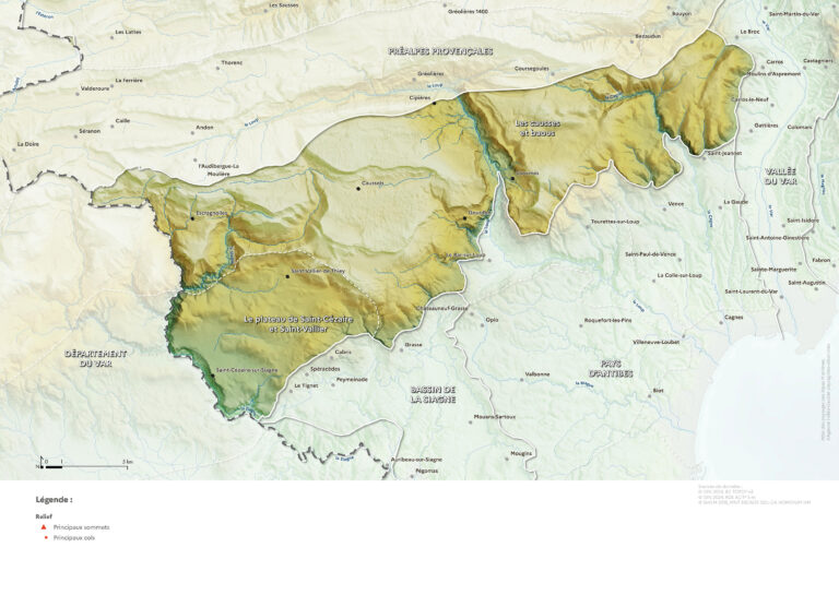 Carte du relief