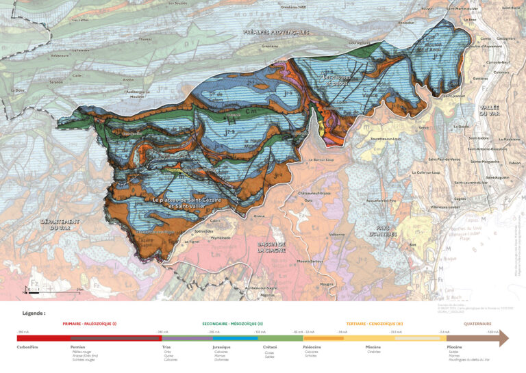 Carte de la géologie