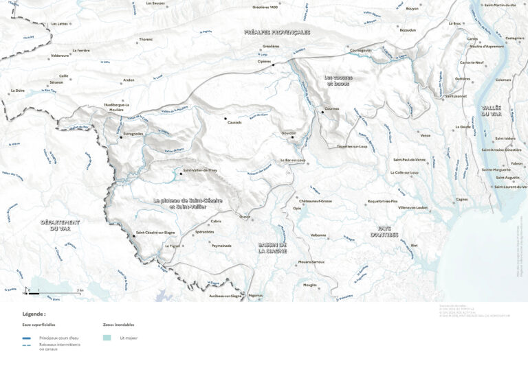Carte de l'hydrologie
