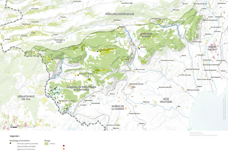 Carte de l'agriculture