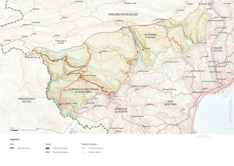 Carte des routes