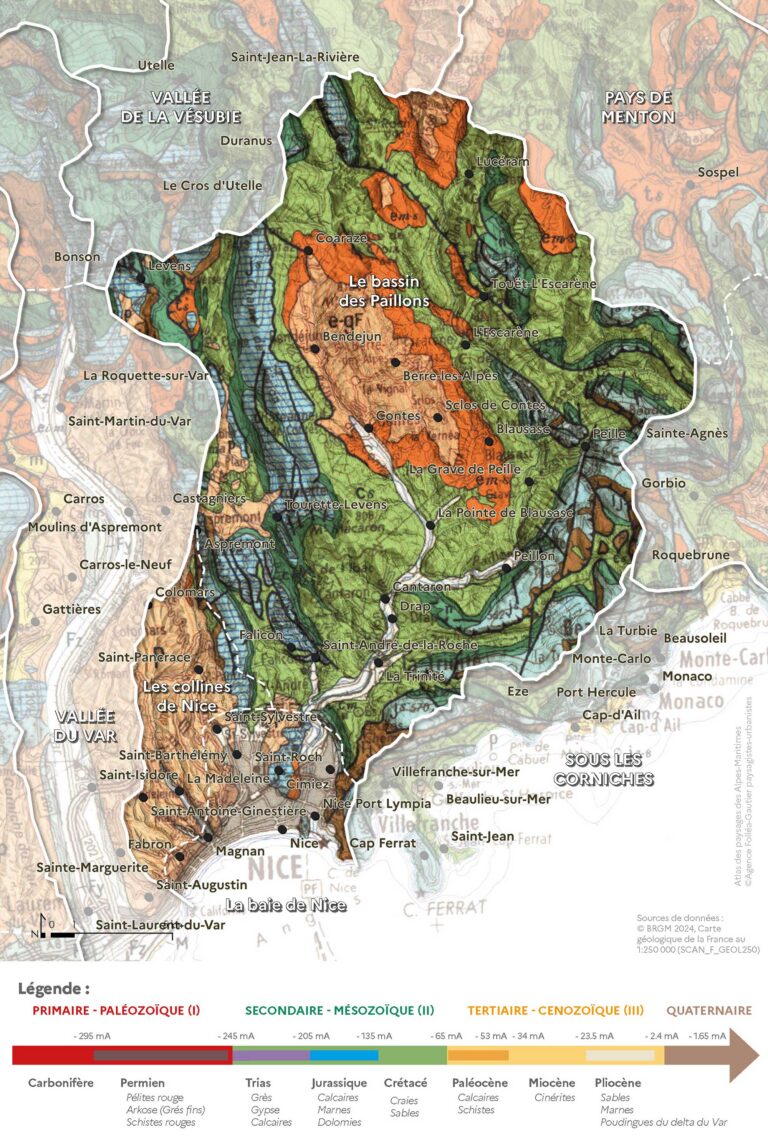 Carte de la géologie