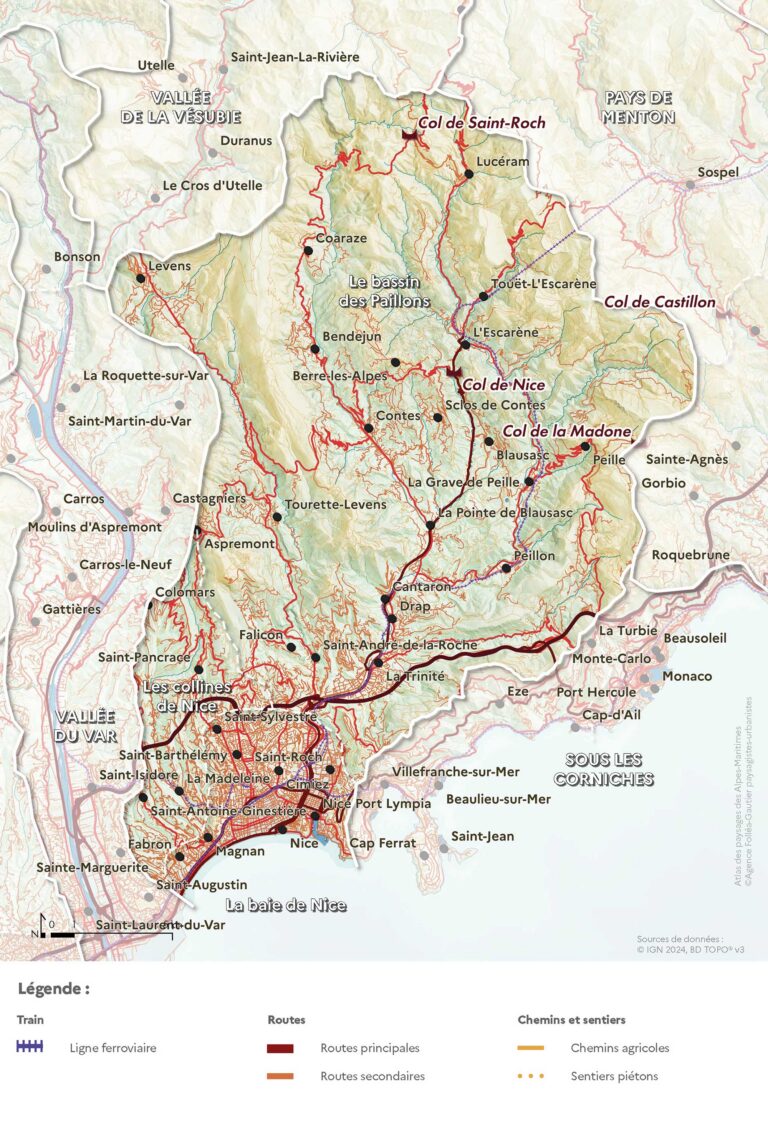 Carte des routes