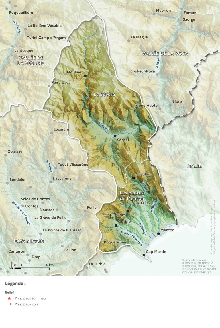 Carte du relief