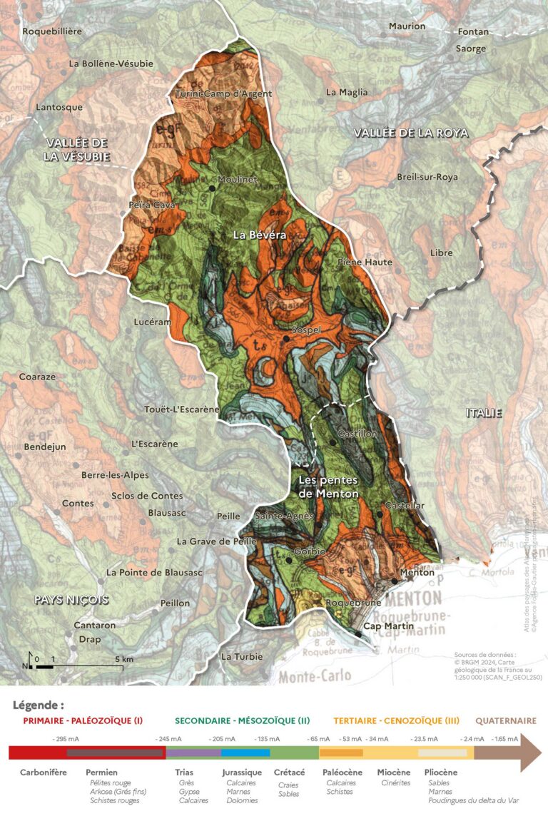 Carte de la géologie