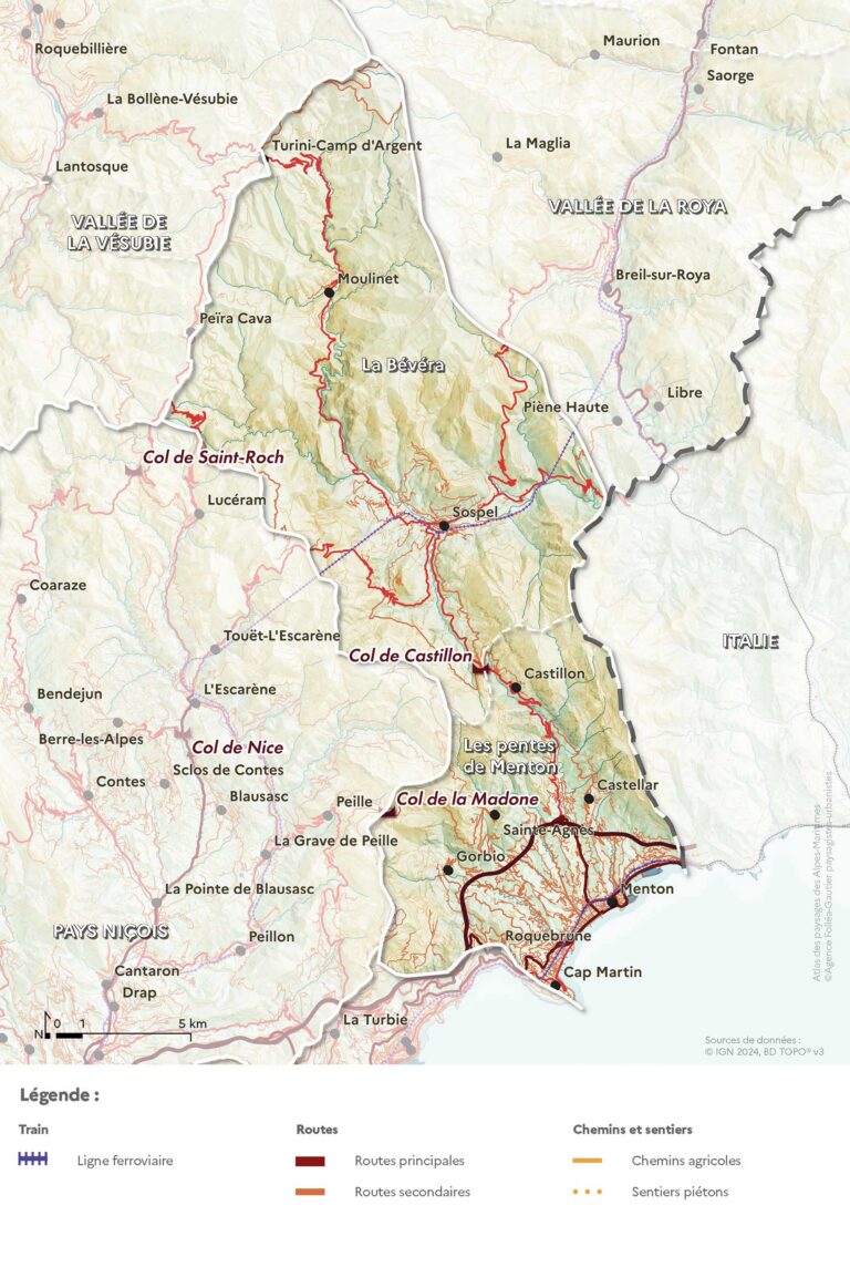 Carte des routes