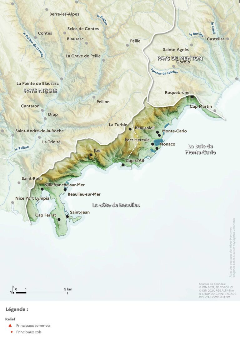Carte du relief