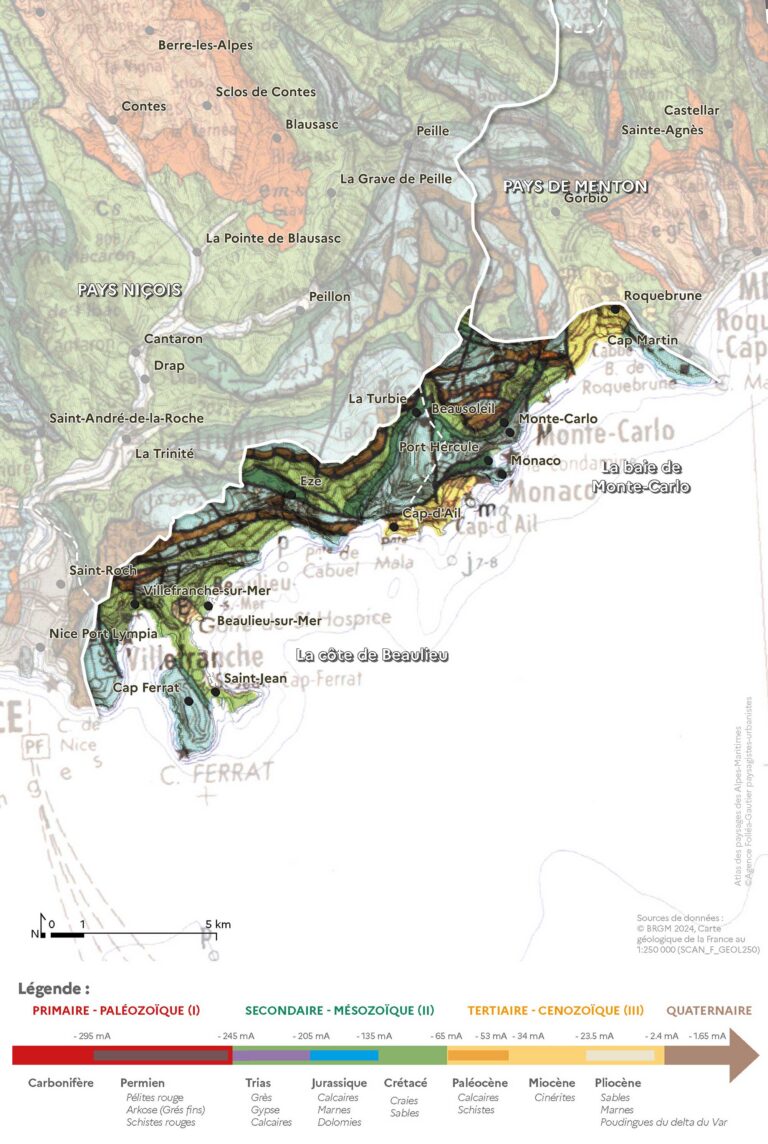 Carte de la géologie