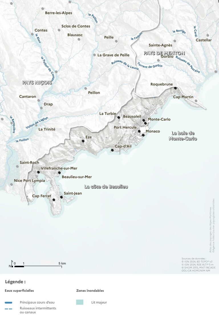 Carte de l'hydrologie