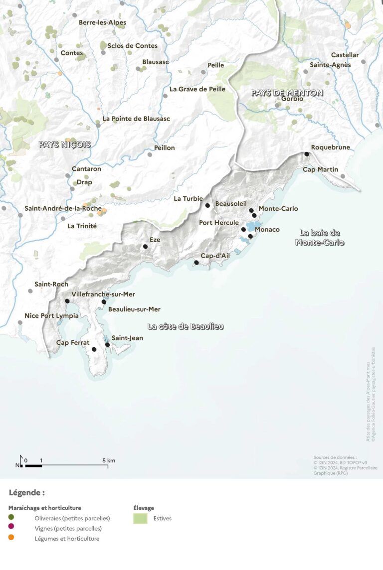 Carte de l'agriculture