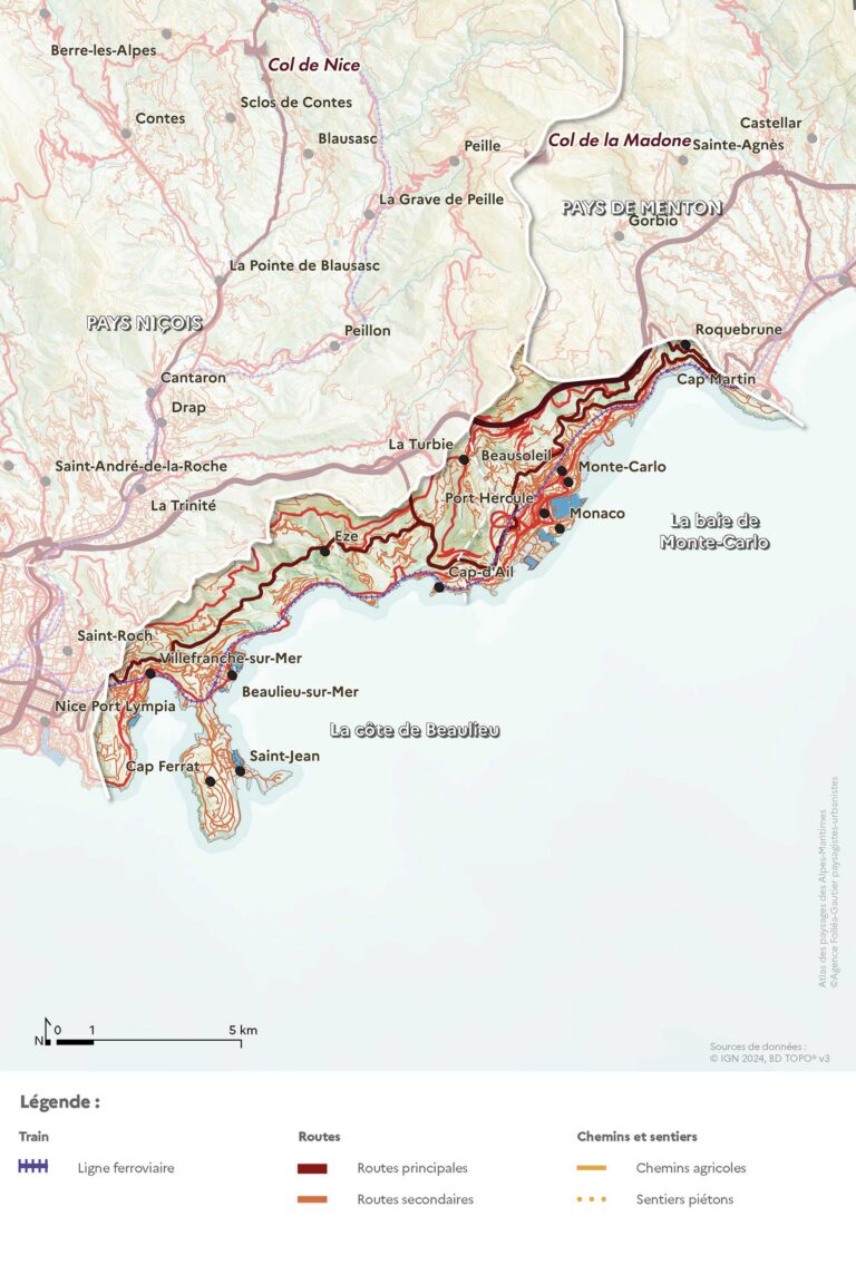 Carte des routes