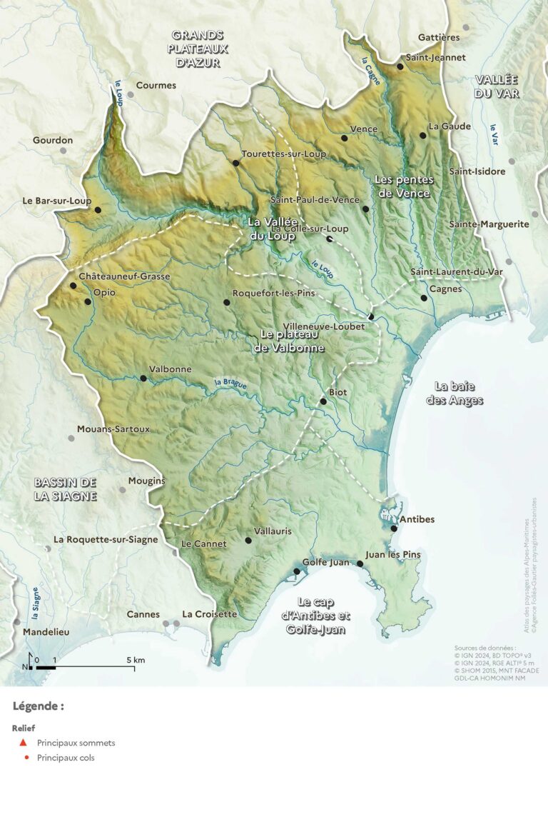 Carte du relief