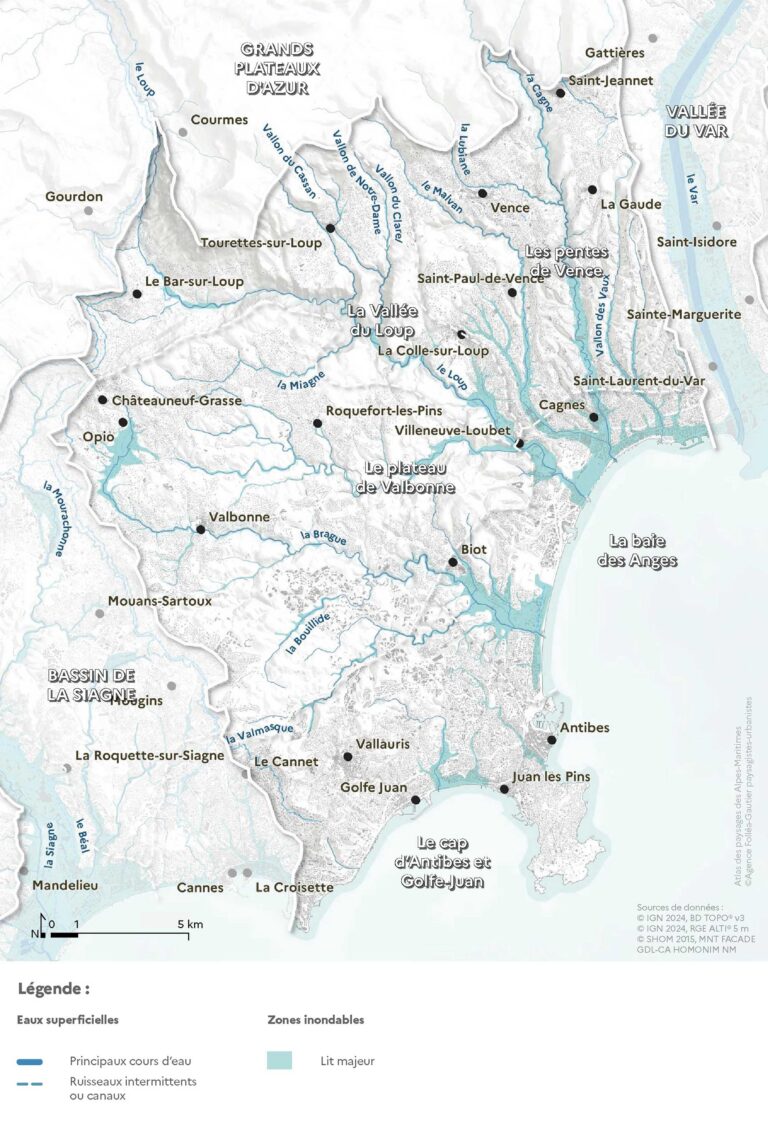 Carte de l'hydrologie