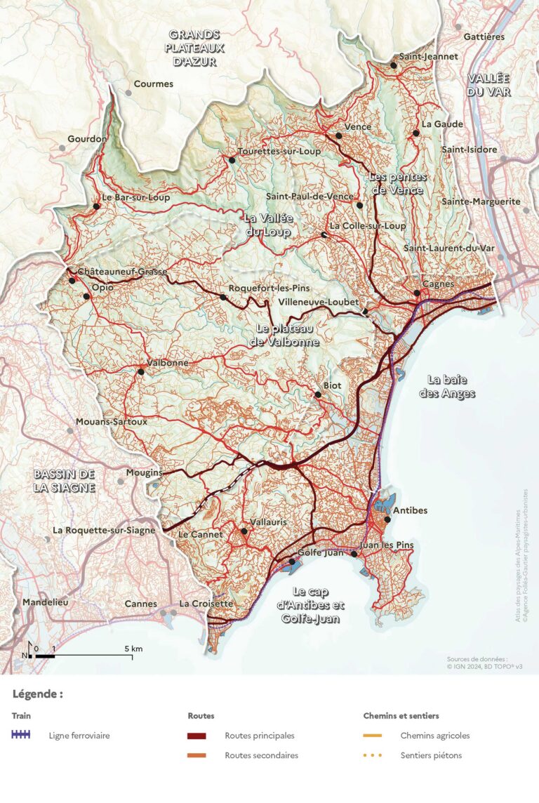 Carte des routes