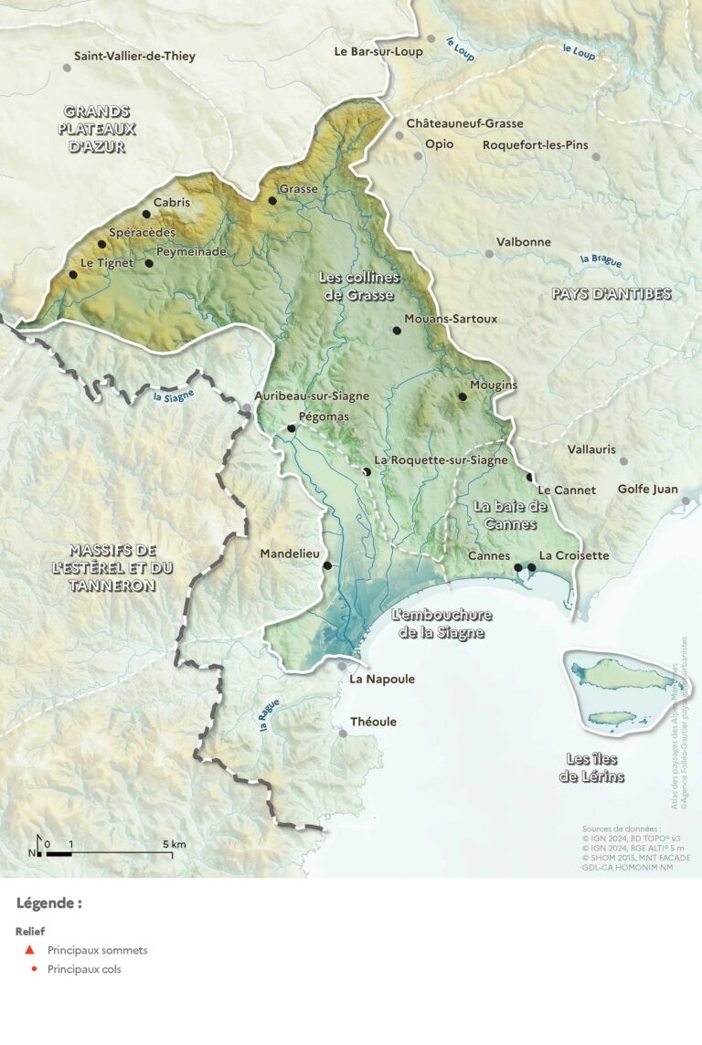 Carte du relief