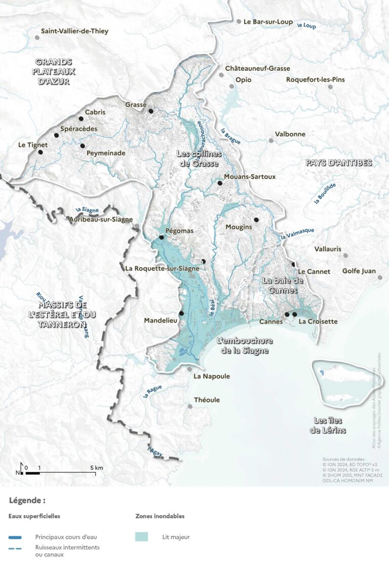 Carte de l'hydrologie